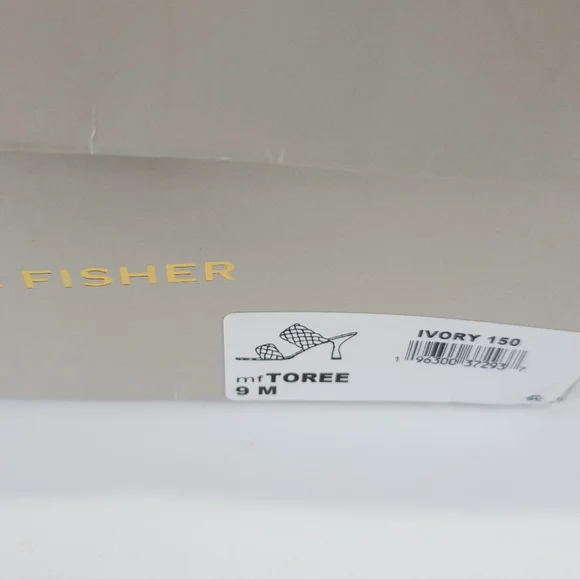 Marc Fisher Toree Heel Sandals Cream -9 - Picture 9 of 9